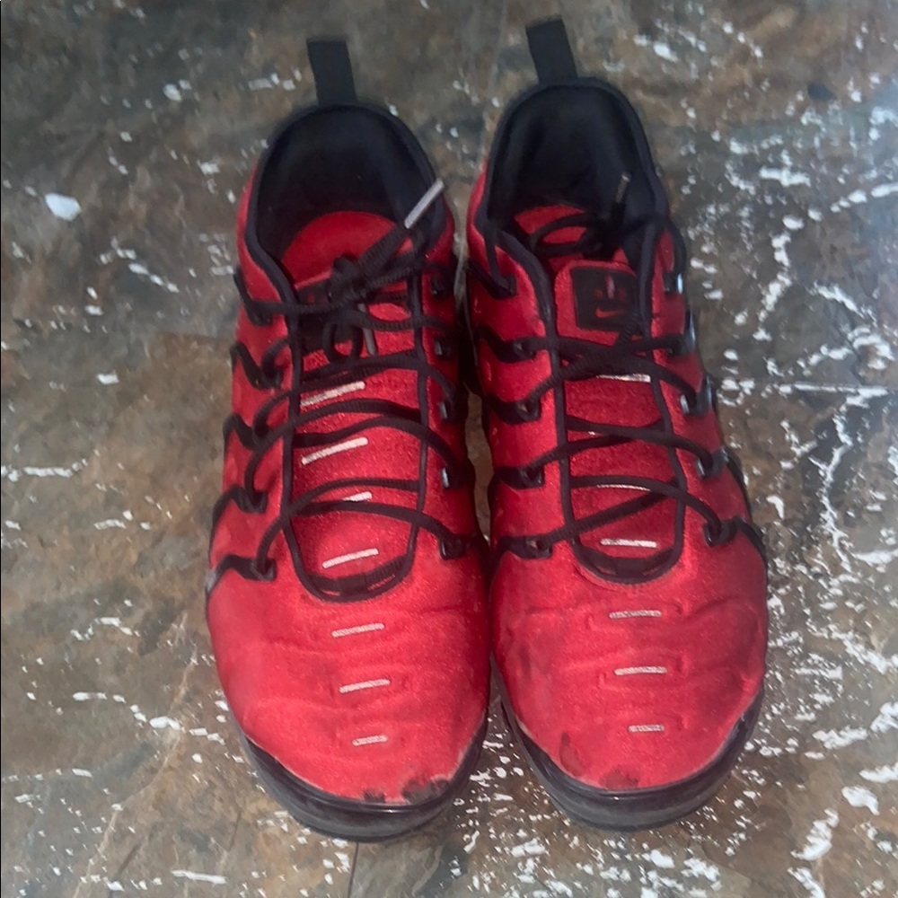 Nike Red and Black Athletic Sneakers